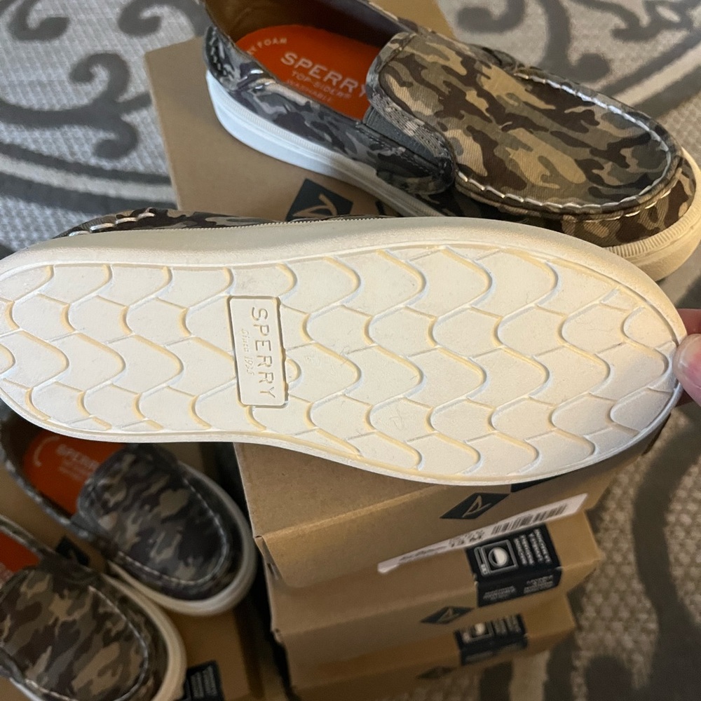 NWT Sperry Salty Jr. Washable/Camo Shoe - Picture 6 of 7